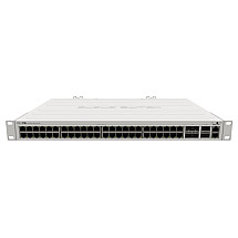 CRS354-48G-4S+2Q+RM 650MHz CPU, 64MB, 48x Gbps LAN, 4x 10 Gbps SFP+, 2x 40 Gbps QSFP+, 2x PSU, 1U, L5