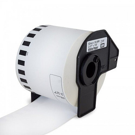 PRINTLINE compatible labels with Brother DK-22205, paper roll 62 x 30.48mm