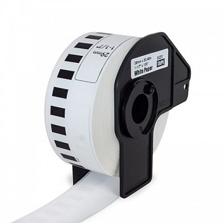 PRINTLINE compatible labels with Brother DK-22210, paper roll 29 x 30.48m