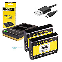 PATONA charger Photo Dual Quick Sony NP-BG1 + 2x batteries 960mAh USB