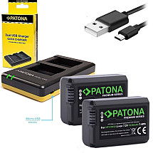 PATONA charger Photo Dual Quick Sony NP-FW50 + 2x battery 1030mAh USB