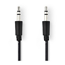 Nedis audio cable 3.5" stereo jack/ black/ 1m