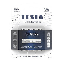 TESLA SILVER+ AAA alkaline battery (LR03, micro-pencil, blister) 4 pcs