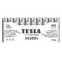 TESLA SILVER+ AAA alkaline battery (LR03, micro-pencil, foil) 10 pcs