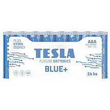 TESLA BLUE+ Zinc Carbon AAA batteries (R03, micro cell, foil) 24 pcs