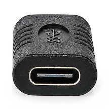 NEDIS USB adapter/ USB 3.2 Gen 2/ USB-C socket/ USB-C socket/ 10 Gbps/ black