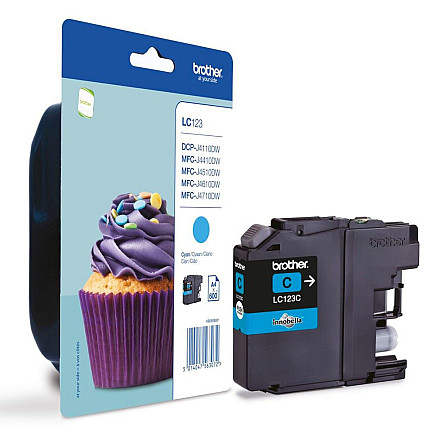 BROTHER ink cartridge LC-123C/ Cyan/ 600 pages