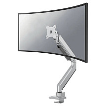 Neomounts Select NM-D775SILVERPLUS / Curved Screen Desk mount (10-49") desk clamp/grommet / Silver