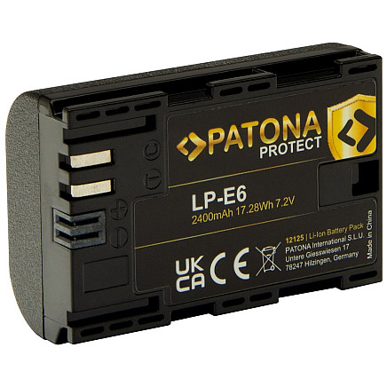 PATONA battery for photo Canon LP-E6 2400mAh Li-Ion Protect