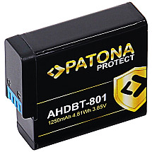 PATONA battery for digital camera GoPro Hero 5/6/7/8 1250mAh Li-Ion Protect