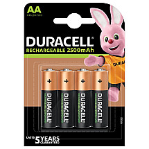 Duracell Rechargeable battery 2500mAh 4 pcs (AA)