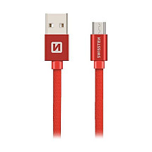 Swissten Data Cable Textile Usb / Micro Usb 0.2 M Red