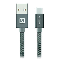 Swissten текстильный кабель USB-A 3.1 to USB-C