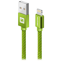 Swissten Data Cable Textile Usb / Lightning 1.2 M Green