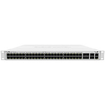 MikroTik CRS354-48P-4S+2Q+RM, 48x GbE PoE+, 4x 10 Gbps SFP+, 2x 40 Gbps QSFP+, 1x PSU, 1U, L5 (PoE budget 800W)