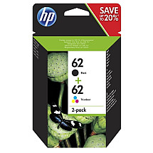 HP ink 62 (black 4ml, color 4.5ml) for HP ENVY 5540, HP ENVY 5640, HP ENVY 7640, HP OfficeJet 5740