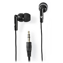 NEDIS wired headphones/ in-ear/ 3.5 mm jack/ cable 1.20 m/ black