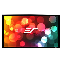 Elite Screens canvas in fixed frame 150 "(373,6cm)/ 16: 9/ 186,9 × 331,9cm/ Gain 1.1/ Black 6cm frame