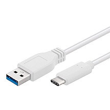 PremiumCord cable USB 3.1 Type C/ Male - USB 3.0 and/ Male/ 2m/ White