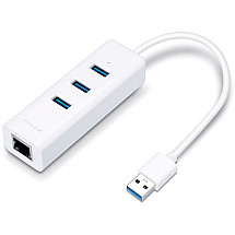 TP-Link UE330 - USB 3.0 3-Port Hub & Gigabit Ethernet Adapter 2 in 1 USB Adapter