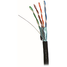 Datacom Outdoor FTP wire Cat5e PE, FCA 100m black