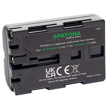 PATONA battery for photo Sony NP-FM500H 2400mAh Li-Ion Premium