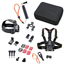 Rollei accessory set for outdoor/ 23 pcs for ROLLEI and GoPro cameras