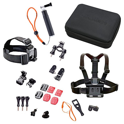 Rollei accessory set for outdoor/ 23 pcs for ROLLEI and GoPro cameras