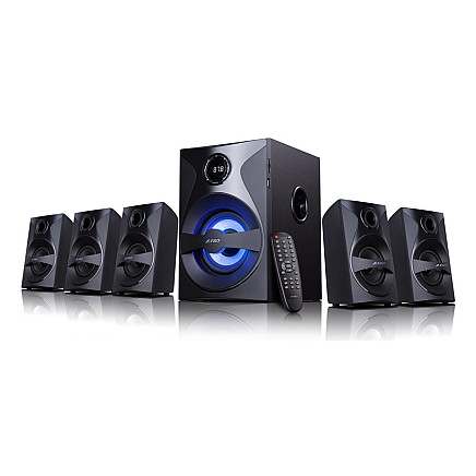 FENDA F&D speaker F3800X/ 5.1/ 80W/ black/ FM radio/ USB/ SD playback/ remote control