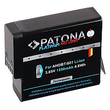 PATONA battery for digital camera GoPro Hero 5/6/7/8 1250mAh Li-Ion Platinum