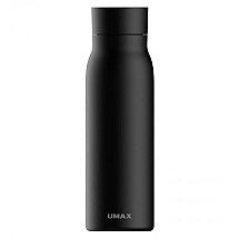 UMAX smart bottle Smart Bottle U6 Black/ warning on drinking regime/ volume 600ml/ operation 30 days/ USB/ steel