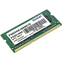 PATRIOT Signature 4GB DDR3 1600MHz/ SO-DIMM / CL11 / PC3-12800