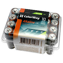 Colorway alkaline battery AA/ 1.5V/ 24pcs in package/ plastic box