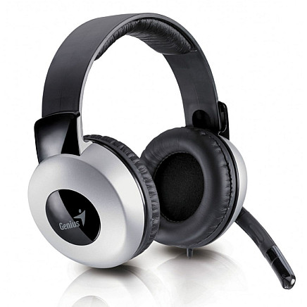 Genius headset - HS-05A (stereo headphones + microphone), coiled cable