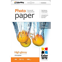 COLORWAY photo paper/ high glossy 180g/m2, A4/ 50 pieces