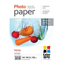 COLORWAY photo paper/ matte 130g/m2, A4/ 50 pieces