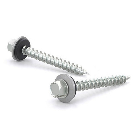 Screw for roof hooks