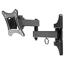 NEDIS wall mount for LCD and TV/ 13 - 27 "/ load capacity 15 kg/ tilt ± 20°/ rotation 180°/ articulated (3 joints)