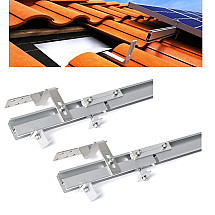 Compete SC holder for 2 panels on roof with hooks