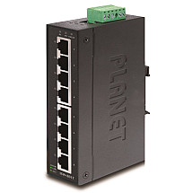 ISW-801T, 8x 10/100, DIN, IP30, extended temperature range -40~75°C, IEEE 802.3az (EEE), EFT+ESD