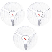 LHG 5 - outdoor client, antenna 24.5 dBi, 7°, 802.11a/n, L3 (5GHz) - 3 pack