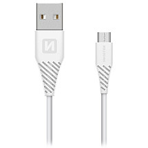 Swissten data cable USB / Micro USB 1.5 m white (6.5mm)