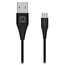 Swissten USB / Micro USB Data Cable 1.5 m Black (9mm)