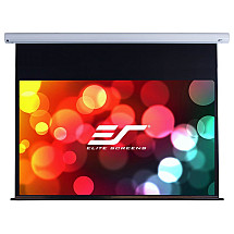 ELITE SCREENS screen electric motor 110" (279.4cm)/ 16:9/ 137.2×243.8cm/ case white/ 24" drop/ MaxWhite FG