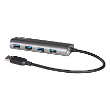 i-tec USB HUB METAL/ 4 ports/ USB 3.0/ power adapter/ metal