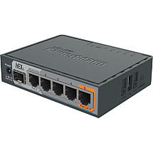 hEX S 256 MB RAM, Dual-Core 880 MHz, USB, 5x Gigabit LAN, USB, MicroSD card, SFP, lic. L4