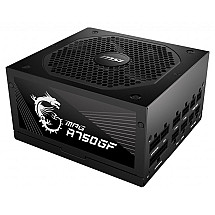 MSI PSU MPG A750GF/ 750W/ ATX/ act. PFC/ 140mm Fan/ Modular Cables/ 80plus Gold