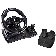 SUPERDRIVE Steering Wheel, Pedals and Shifter Set GS550/ PS4/ Xbox One/ Xbox Series X/S / PC