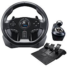 SUPERDRIVE GS850-X/ PS4/ Xbox One/ Xbox Series X/S Steering Wheel, Pedals and Shifter Set