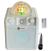 N-GEAR Block Disco Block 410/ 50W/ BT/ Disco LED/ 1x MIC/ White